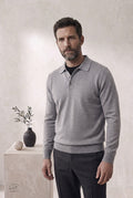 The Merino Polo in black