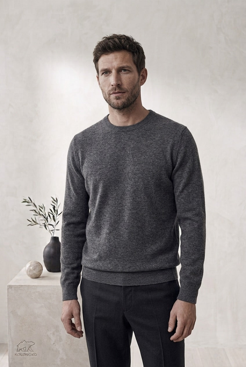 The Merino Sweater in charcoal